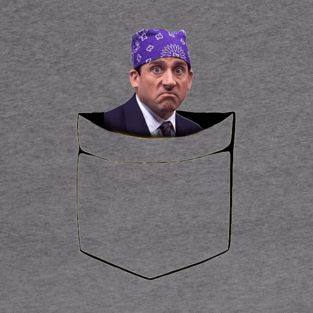 Prison Mike Scott Steve Carell Funny Pocket T-shirt by daviujin